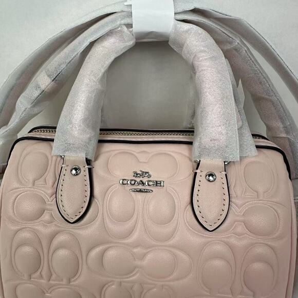 Coach Mini Rowan Crossbody Bag In Signature Leather In Blush NWT CY743 - Picture 10 of 12